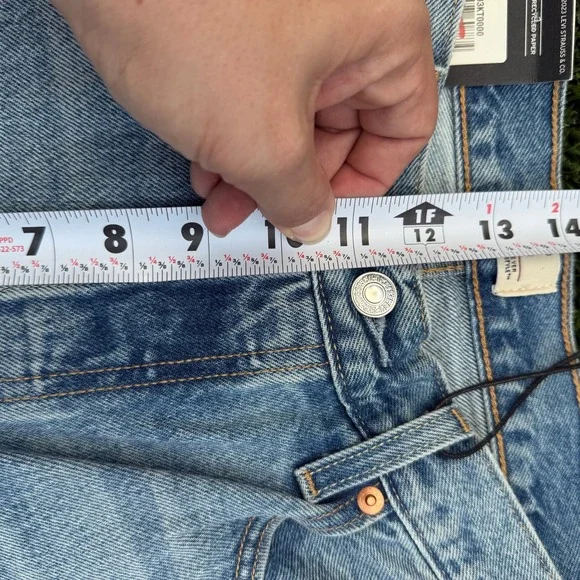 Levi's 501 90s Western Chaps  JeansLight Wash Straight Leg 31x30 New With Tag - Picture 9 of 9